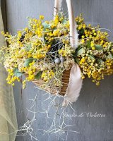 ＜2024'hiver＞限定 Dryアレンジ  ハンギング ミモザII