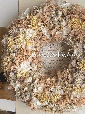 画像1: ＜2025'automne＞限定price◇Dryリース　ジャルダン マカロン ピーチ