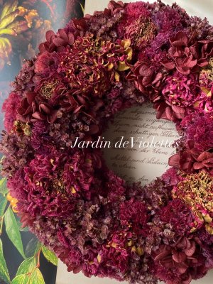 画像1: ＜2025'automne＞限定price◇Dryリース　ジャルダン マカロン スカーレット