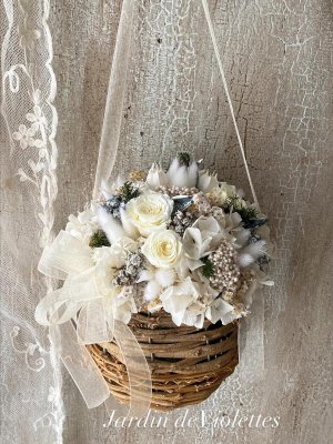 画像1: <2025'noël'>限定◇Dryアレンジ  ハンギング フェデネージュ