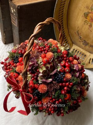 画像1: ＜2025'noël＞限定◇ ナチュラルDryアレンジ  ノエル ベリー