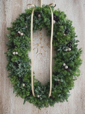 画像1: ＜2025'noël'＞限定◇ナチュラルオーバルリース　 ギ ドール ノエル