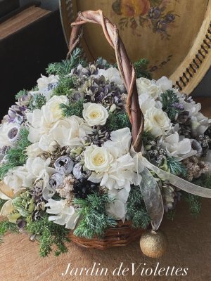 画像1: ＜2025’noël＞限定◇ ナチュラルDryアレンジ  ペイザージュアンネジュ2